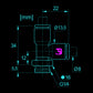 PF08 Rotary L-adapter G1/4