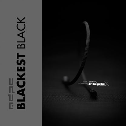 Blackest-Black Cable Sleeves MDPC-X MEDIUM 4m